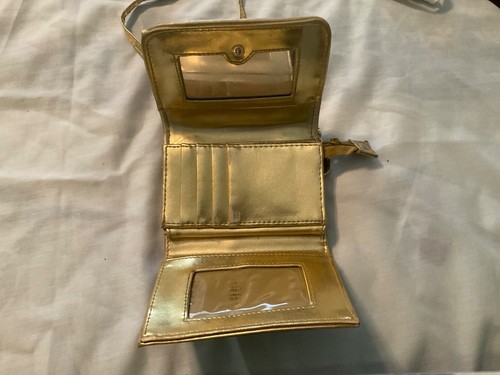 Fila Gold Folding Wallet Credit CardsWith Shoulder Strap - Picture 4 of 9