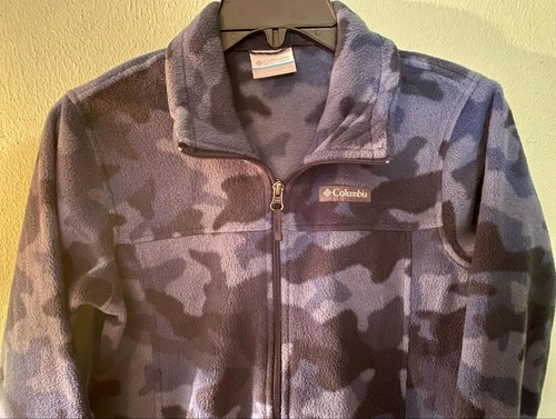 Columbia Fleece Two Zip Pockets Zip Up Youth Boys Size Large 14-16 Jacket - Picture 3 of 7