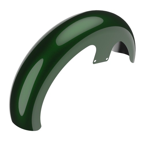KINETIC GREEN Advanblack 21" Reveal Wrapper Hugger Front Fender For 09+ Harley - Picture 6 of 9