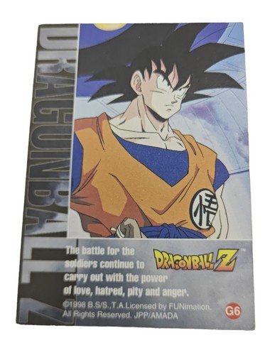 1998 Dragonball Z Gold G-6 TCG tarjeta de colección tarjeta individual rara Trading Cards - Imagen 6 de 12