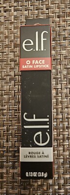 ELF Cosmetics O Face Satin Lipstick - Red - No Regrets - NIB 