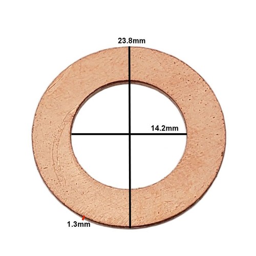 (25) M14 Copper Oil Drain Plug Gasket Fits Dorman 095010 Mercedes