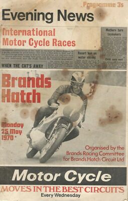 1970 25 MAY 25685  Brands Hatch EVENING NEWS INTERNATIONAL MOTOR CYCLE RACES