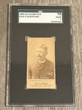 1887 Old Judge N172 Silver Flint Portrait SGC 1 Chicago