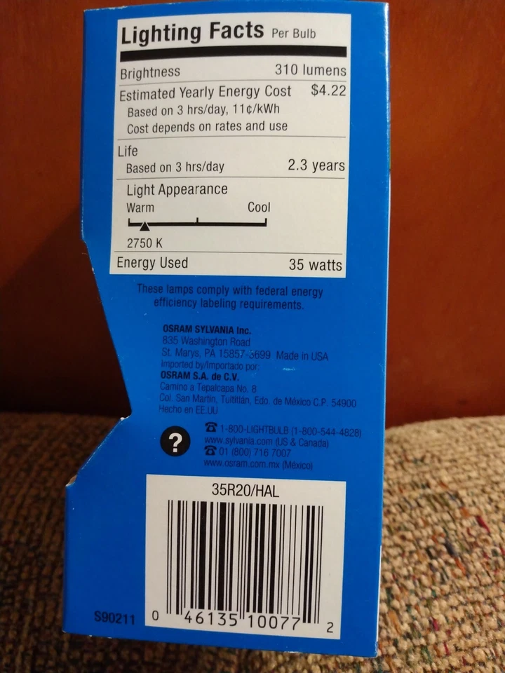 4 SYLVANIA 45-Watt R20  Flood Light Bulb - 310 Lumens Brand MADE IN USA - Image 2 of 3