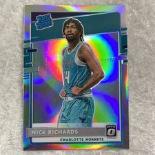 2021 Panini Optic Holo Silver Prizm Nick Richards Rookie Card #193 - Hornets