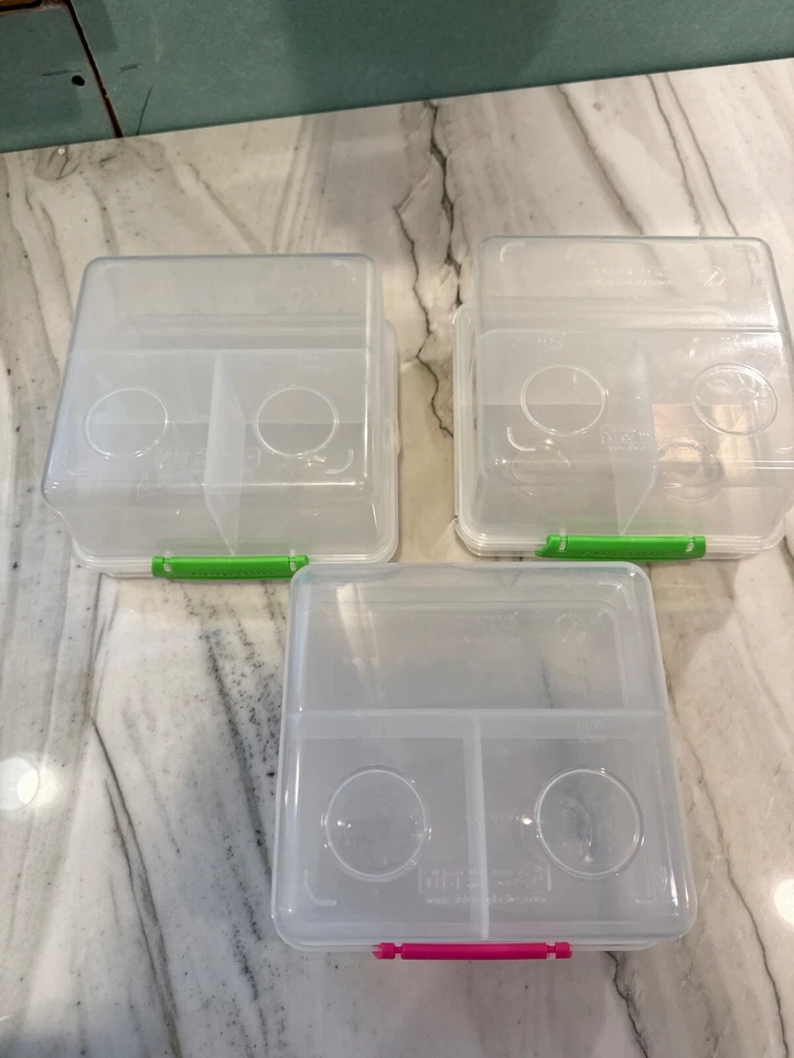 Sistema Bento Cubo Caja Contenedor de Alimentos Almacenamiento de Alimentos Almuerzo Snacks Para Llevar Set Foto 2 de 2