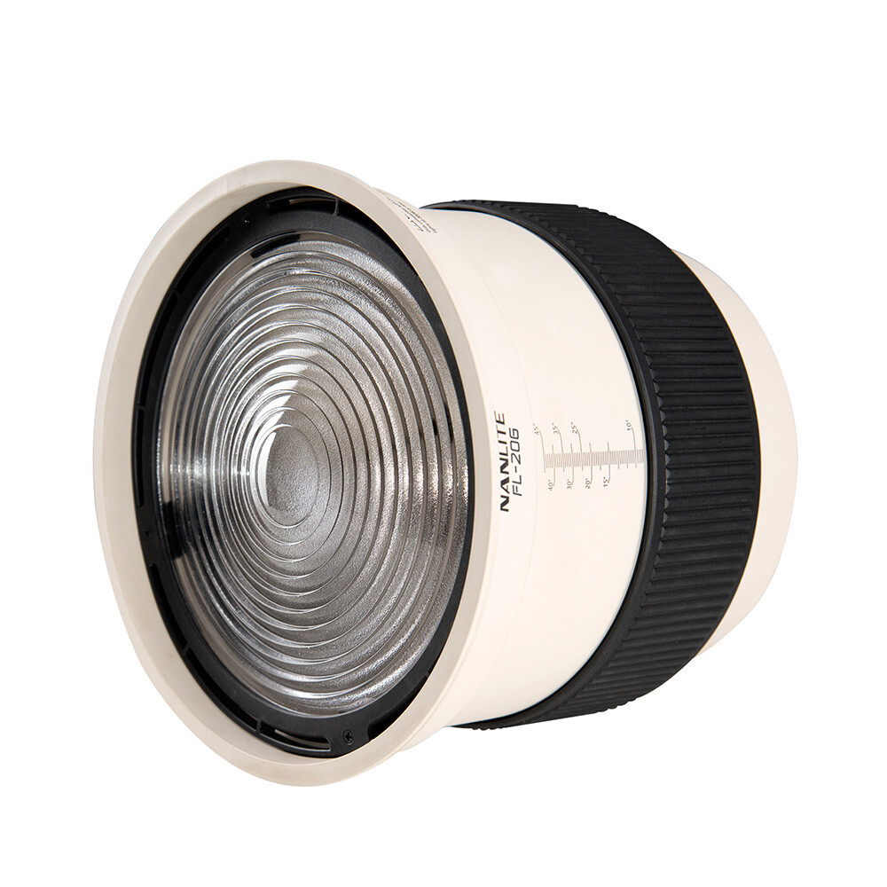 DHL Nanlite FL-20G Fresnel Lens with Barndoor Bowens Mount DHL Nanlite FL-20G Fresnel Lens with Barndoor Bowens Mount
