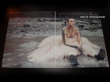 ALEXANDER McQUEEN 2-Page PRINT AD Spring 2021 CELINA RALPH in pink gown