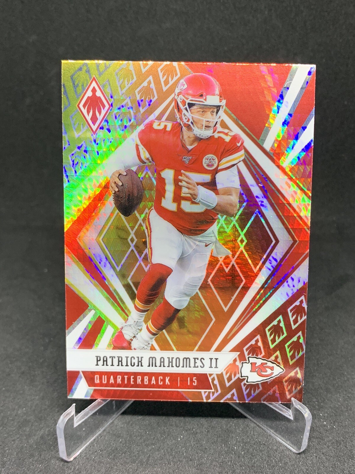 Patrick Mahomes II 2020 Panini Phoenix Fire Burst #45 KANSAS CITY 121625