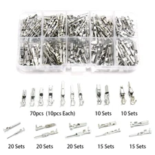 290PCS Electrical Wire Terminal 1/1.5/1.8/2.2/2.8/3.5mm Auto Electric Connectors