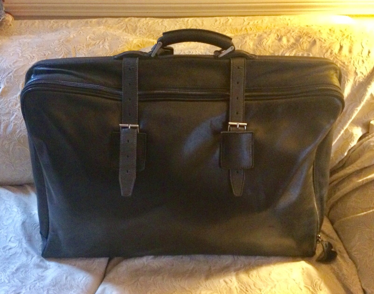 Seeger Leather Bag Suitcase Luggage Travel RARE Vintage Soft Seeger Leather Bag Suitcase Luggage Travel RARE Vintage Soft