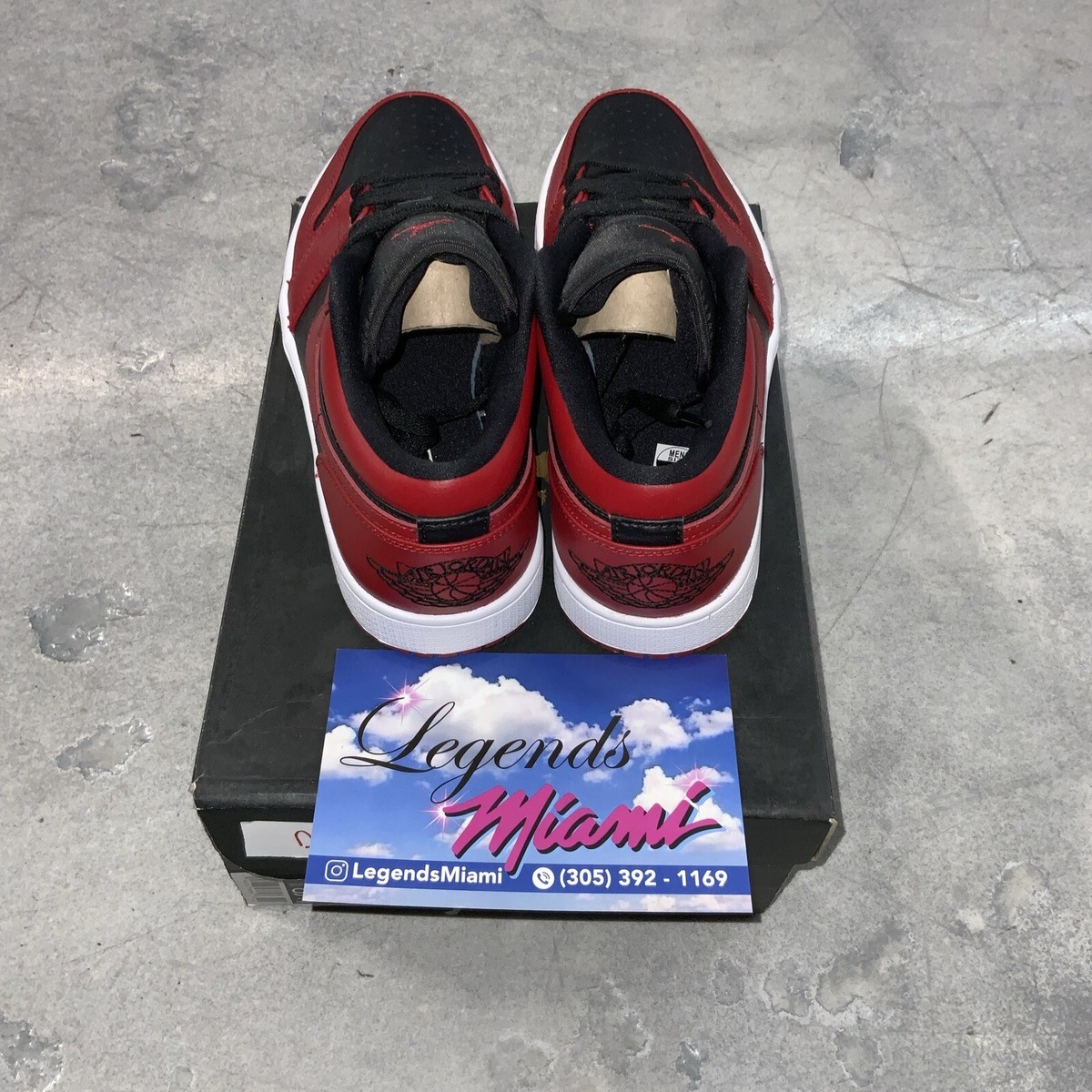 Air Jordan 1 Low 9 Reverse Bred Sz 9 100% Authentic | eBay