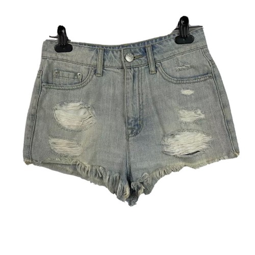 Cheeky Distressed Jean Denim Shorts 