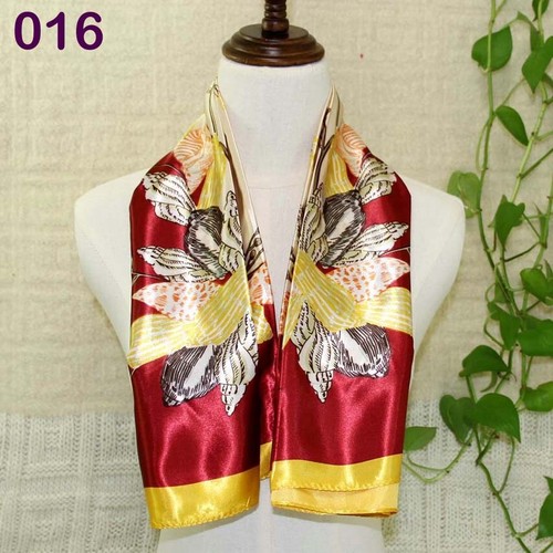 Ladies 90cm Hot Elegant Satin Office Women Small Square Head Neck Scarf 016
