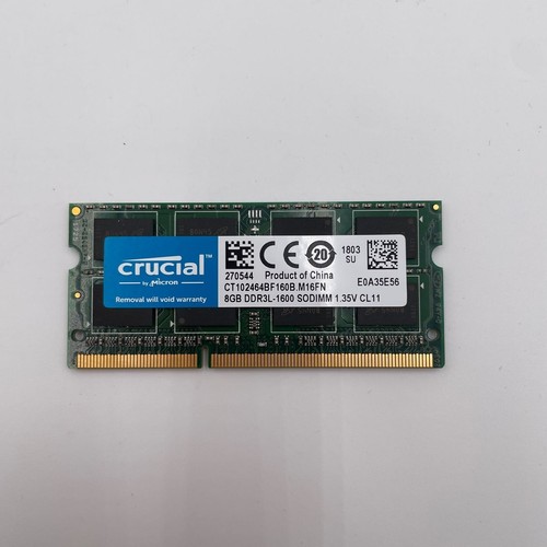 Crucial RAM 8GB (1x8GB) DDR3 1600 MHz CL11 Laptop Memory CT102464BF160B