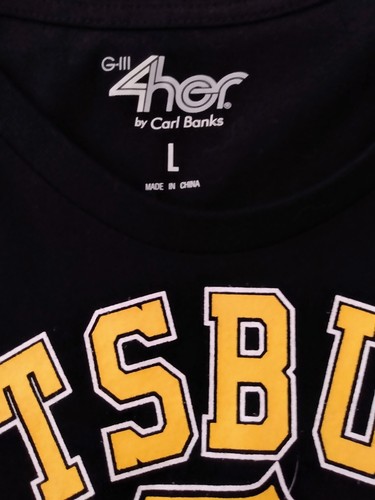 NWT Pittsburgh Pirates Shirt Women's Size L G-III 4her by Carl Banks MLB Black - Picture 6 of 8
