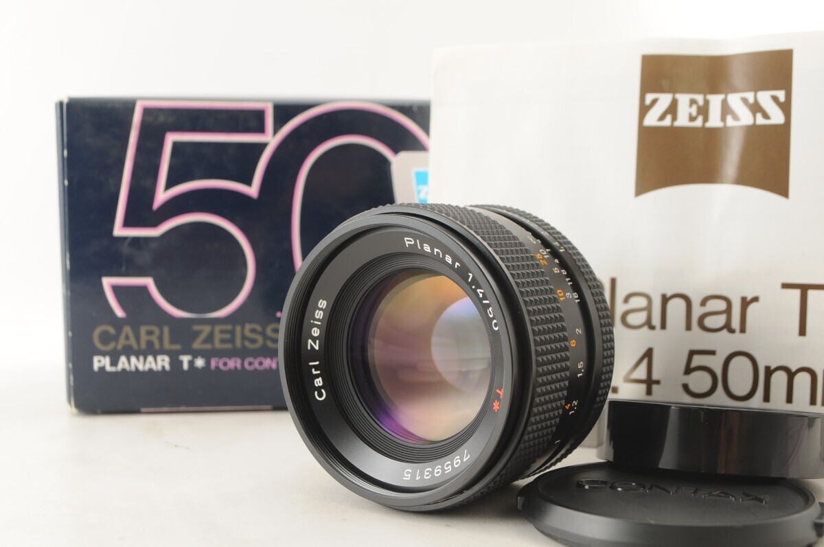 美品 CONTAX Carl Zeiss Planar 50mm F1.4 T* NEAR MINT】 CONTAX Carl Zeiss Planar T* 50mm f/1.4 MMJ MF
