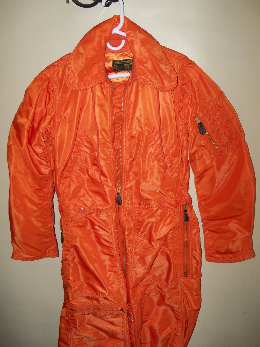 U.S.A.F COVERALL FLYING MAN'S 1977製 Medium Vintage USAF Flight Coverall Flying Pilot Suit Cwu-l/p Mil