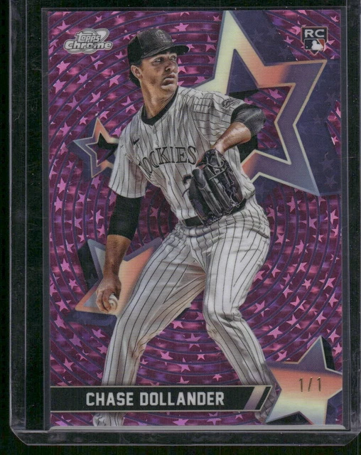 2025 Topps Cosmic Chrome Chase Dollander Starfractor Superfractor 1/1 Rockies