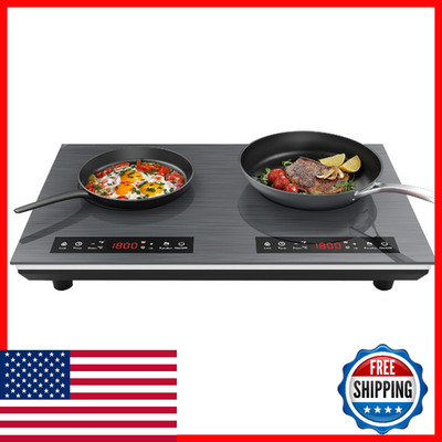 Vbgk Double Induction Cooktop 24 Inch 4000W Electric Cooktop Hot Plate