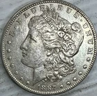 1887O Morgan Silver Dollar Uncertified Extra Fine-About Uncirculated Condition