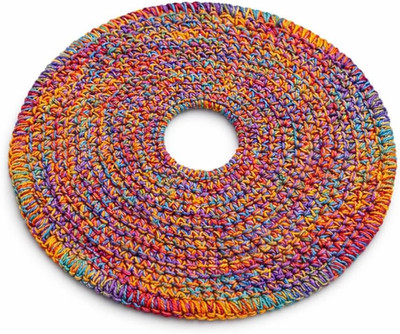 8'' Hand-Crocheted Cotton Flying Disc   Soft Handmade Frisbee Toy for Safe Indoor