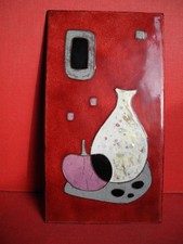 Emaille Bildplatte Stillleben Motiv auch Emailschmuck Liebhaber Perli Schibensky