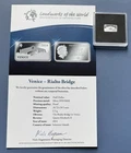 2014 Silver (999) Proof Half Dollar 2.5g. COA Venice - Rialto Bridge