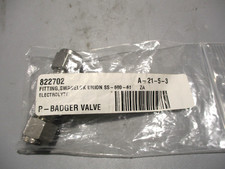 NEW SWAGELOK SS-600-61 316 STAINLESS STEEL BULKHEAD UNION FITTING 3/8"