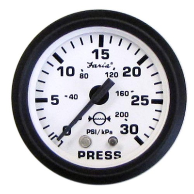 #ad Faria BEEDE 12903 Euro Water Pressure Gauge Kit 30 PSI 2 No Size White $135.99