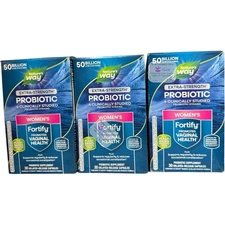 3 Fortify Extra Strength Probiotic Prebiotics 30 Capsules 50 Billion Exp 09/25+