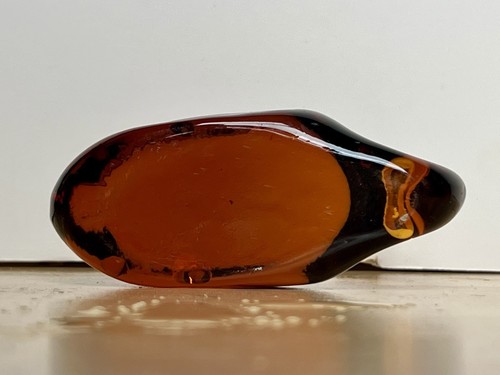 Pilgrim Art Handblown Amber Glass Whale Figurine - Picture 4 of 5