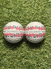 TWO Taylor Made TP5x 2025 MASTERS LIMITED EDITION 🌺 golf balls.