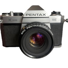 Pentax K1000 35mm SLR Film Camera with 50mm Lens Kit