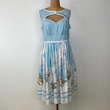 Dumbo Dress Women Large Midi Don't Just Fly Soar Retro Disney Park Work Party Ex