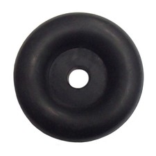 (1)- Black Rubber Bumper 2.5" OD Door Stop Cushion Trailer Camper RV Dock Guard