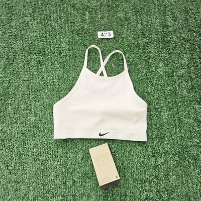 Nike Indy Seamless Ribbed Light Support Non-Padded Sports Bra Sail Sz XS DV9966