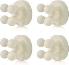 4 Pcs Silicone Toothbrush Holder Multi-Function Hook Waterproof Self Adhesive Si