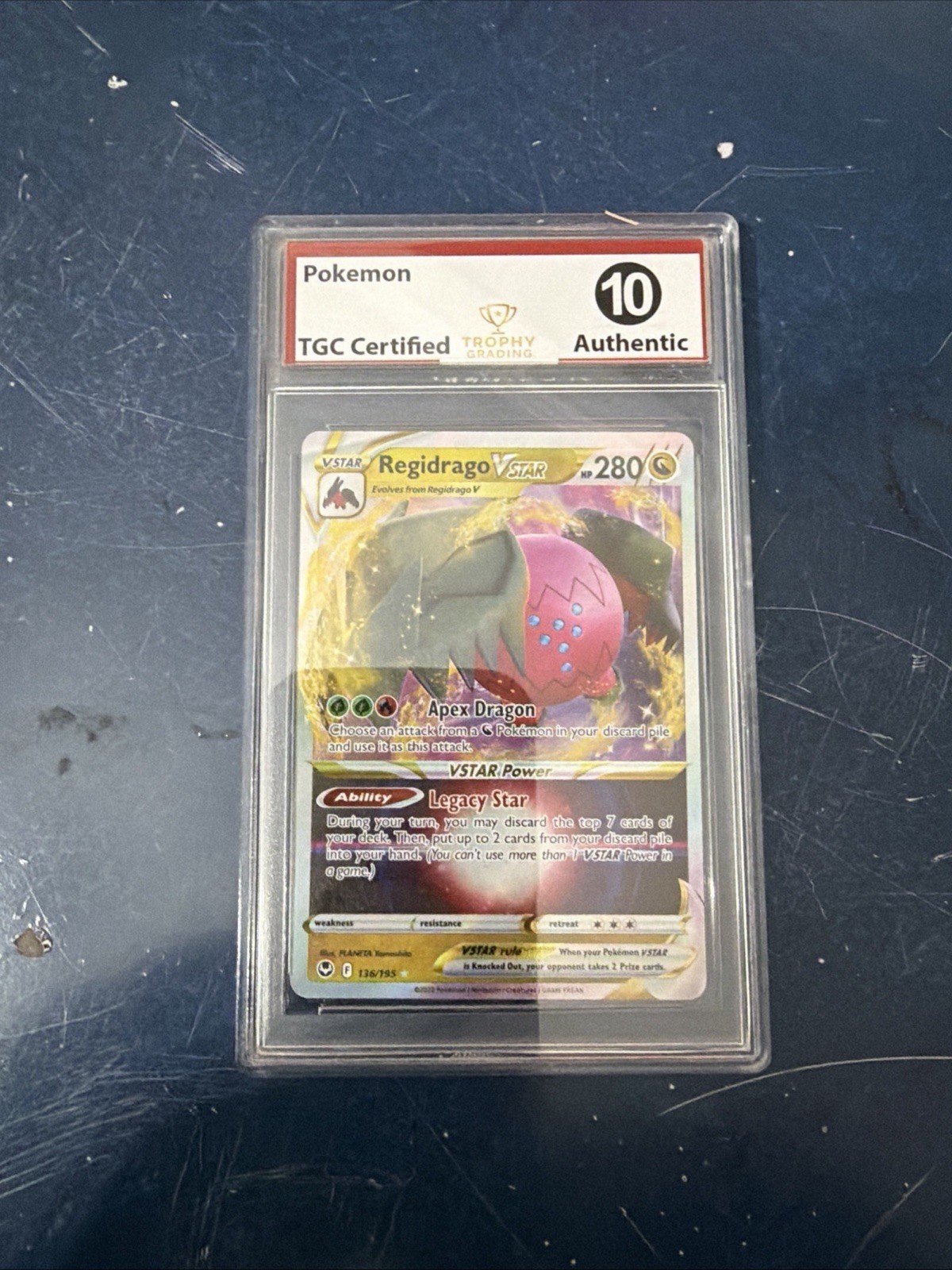 Regidrago Vstar - Pokemon Silver Tempest #136 - Gem Mint CGC 10