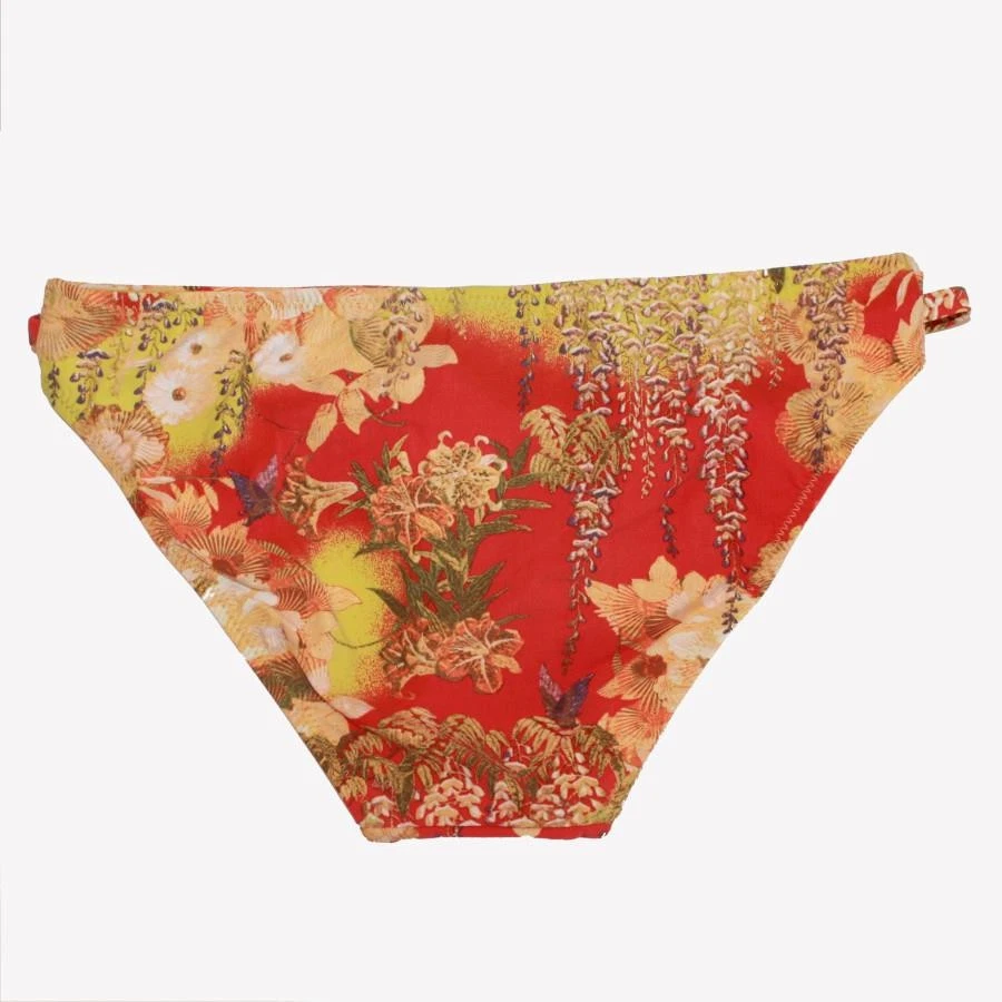 Parte inferior de bikini Natori Hipster dragón detalle cinturón M *impresión floral Fuji* ¡NUEVA CON ETIQUETAS! Foto 2 de 3