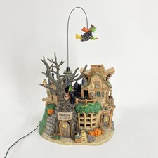 Witches Lair Lemax 2004 Halloween Village House Spooky Town Lighted Sounds READ