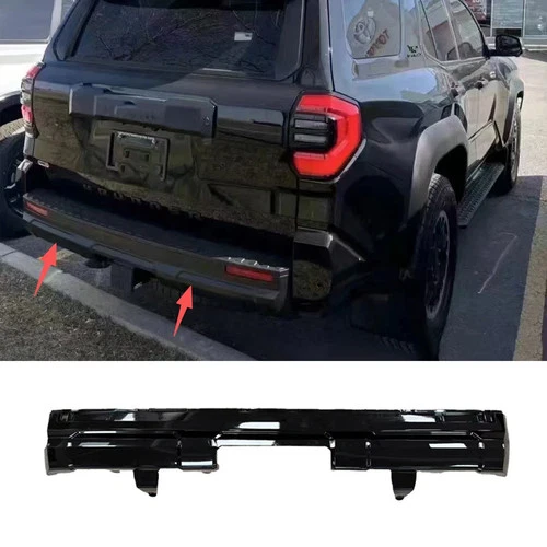 Fits for 4Runner 2025 2026 ABS Bumper Plate Gloss Black Rear Diffuser  - Picture 1 of 4