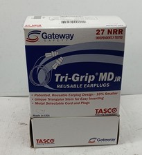 100 NEW TRI-GRIP 944580 MD JR REUSABLE EARPLUGS NIB  MAKE OFFER  