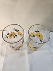 Vintage Vernon Kilns Metlox Brown Eyed Susan Glass Tumblers, HP ,5 1/2 in, EUC — photo 5