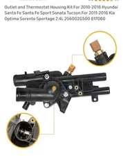 Thermostat Unit For 2010-2018 Hyundai Santa Fe Sonata Kia Optima Sportage 	2.4L