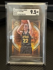 2022-23 Bowman U Chrome B1-15 Caitlin Clark Invicta Orange Refractor /25 SGC