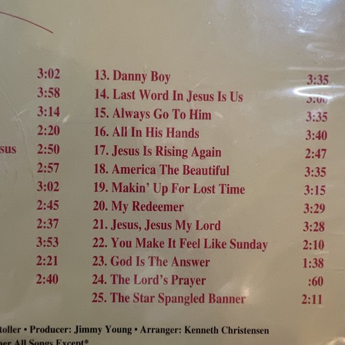 Christian - Footprints Vol 1 & 2 - Cristy Lane CD New sealed - Imagen 5 de 5