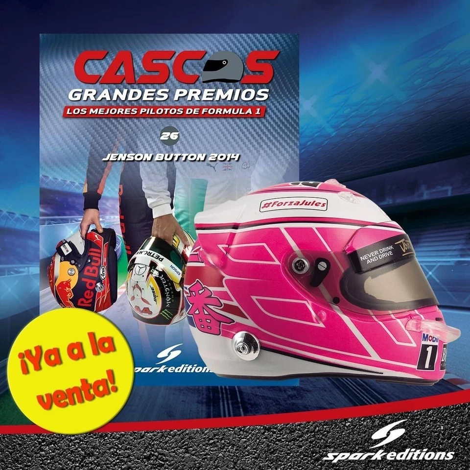 MINI CASCO JENSON BUTTON 2014 MCLAREN FORMULA 1 (SCALA 1:5) NUOVO - Immagine 2 di 2