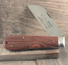 Vintage Handmade Messer Solingen Germany Otter 4.375" Hardwood Large Whaler